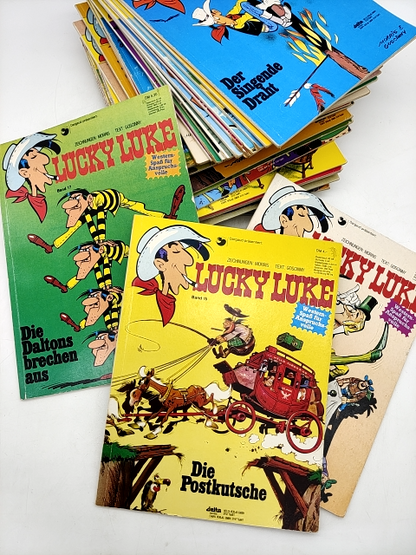 32x Vintage Lucky Luke German Deutsch Lot: Issues 15-40, 47, 48, 50, 52, 61… by Goscinny And Morris