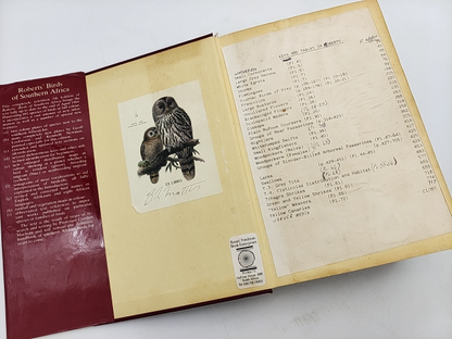 Roberts Birds Of Southern Africa by Austin Roberts, 891 Species! SIGNED by Gordon Lindsay Maclean Austin Roberts