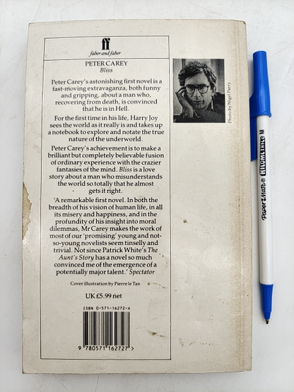 Bliss by Peter Carey (Paperback, 1981) Miles Franklin Award Winner! by Peter Carey