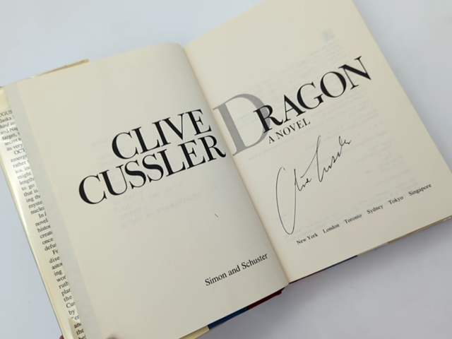 Dragon (dirk Pitt Adventure) by Clive Cussler, Adventure Signed by Clive Cussler