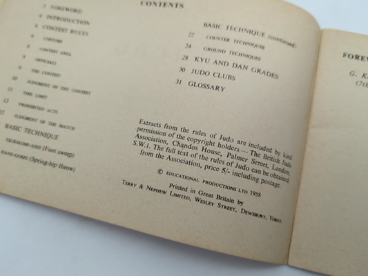Vintage Martial Arts Book: Know The Game: Judo by The Budokwai (Paperback, 1958) by The Budokwai