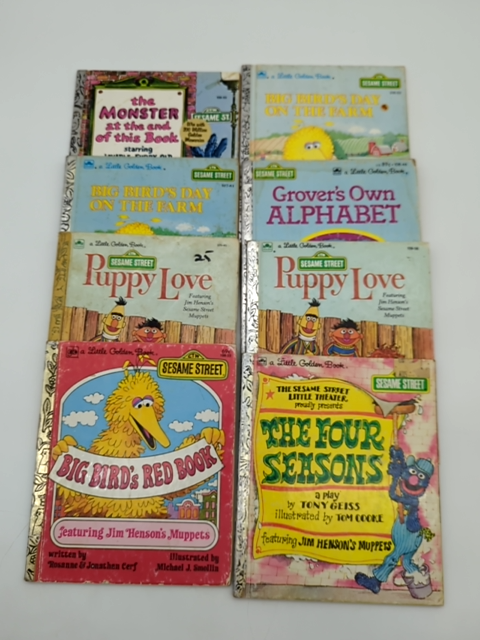 Golden Books Hardcover Bundle x8: Puppy Love, Big Bird's Red Book, The Four S… by Golden Books