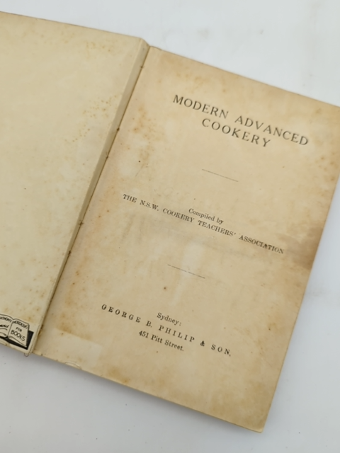 Modern Advanced Cookery by NSW Cookery Teachers Association (Hardcover, 2002) by Nsw Cookery Teachers Association