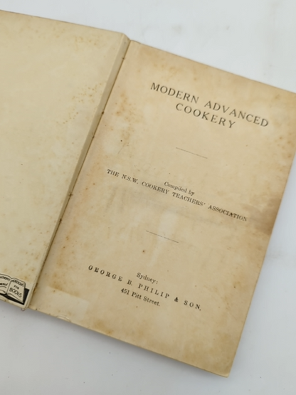 Modern Advanced Cookery by NSW Cookery Teachers Association (Hardcover, 2002) by Nsw Cookery Teachers Association