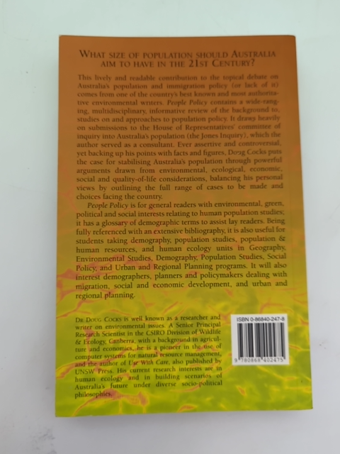 People Policy: Australia's Population Choices by Doug Cocks, Australian History by Doug Cocks