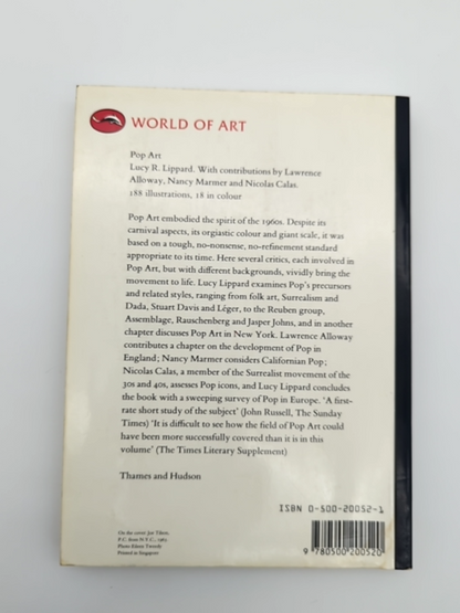 Pop Art (World Of Art) by Lucy Lippard (Paperback, 1985) Art History by Lucy Lippard