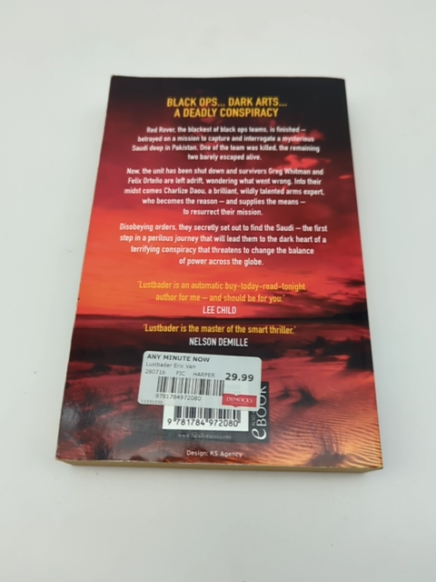 Any Minute Now by Eric Van Lustbader (Paperback) Thriller, Suspense by Eric Van Lustbader