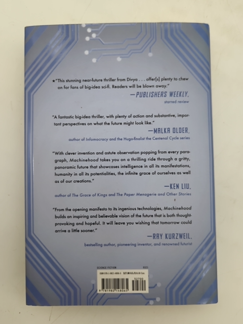 Machinehood by S.B. Divya (Hardcover, 2021) 1st Edition, Science Fiction by S. B. Divya