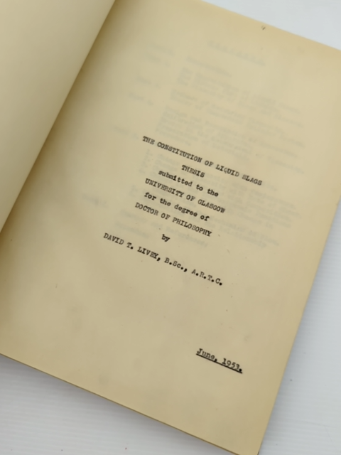 The Constitution Of Liquid Slags by David T Livey (Hardcover, 1953) by David T Livey