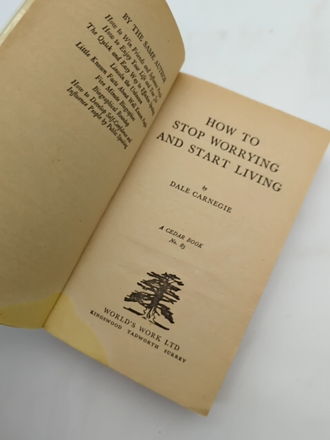 How To Stop Worrying And Start Living by Dale Carnegie (paperback 1977) by Dale Carnegie