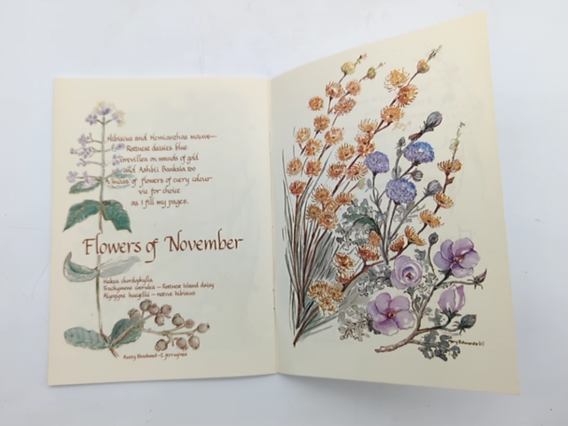 King's Park Our Precious Heritage, Mary Edwards, Painting & Verse 1985 SIGNED by Mary Edwards