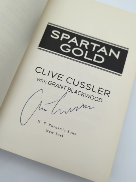 Spartan Gold by Clive Cussler & Grant Blackwood Signed by Clive Cussler, Grant Blackwood