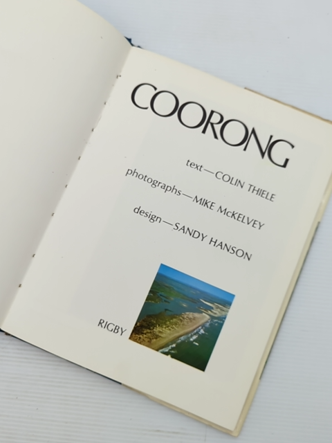 Coorong by Colin Thiele (Hardcover, 1972) 1st Edition Australian History by Colin Thiele