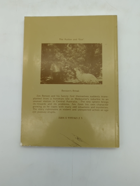 Benson's Break by J A Genoni (Paperback, 1986) Albany Western Australia by J A Genoni