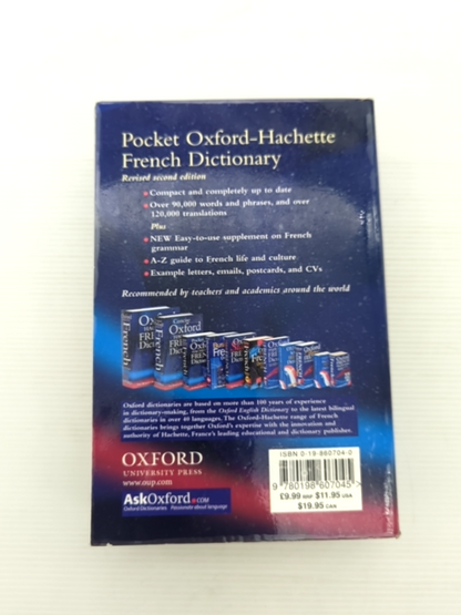 Pocket Oxford Hachette French Dictionary by Martine Pierquin Marianne Chalmers by Martine Pierquin