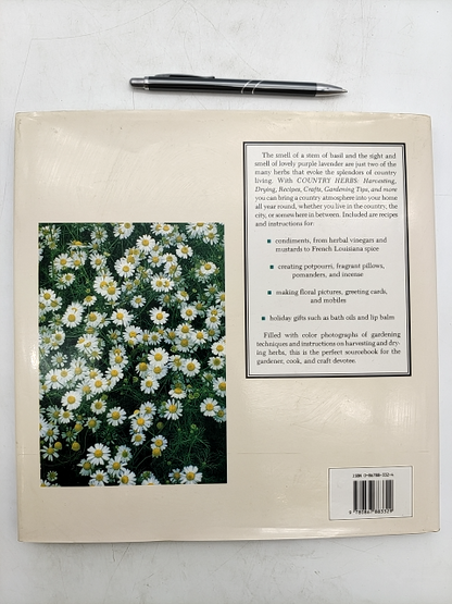 Country Herbs by Kathi Keville (1992) Techniques, Recipes, Garden, Cooking, Uses by Kathi Keville