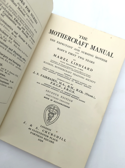 The Mothercraft Manual by Mabel Liddiard (Hardcover, 1929) Parenting by Mabel Liddiard