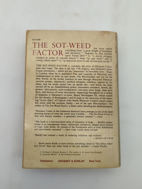 The Sot-weed Factor by John Barth (Paperback, 1960) by John Barth