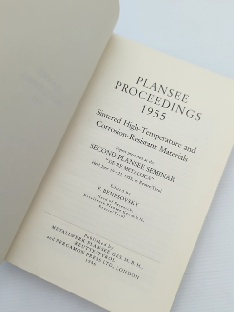 Plansee Proceedings 1955 by F Benesovsky (Hardcover, 1956) by F Benesovsky