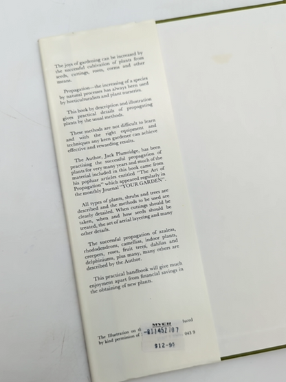 How To Propagate Plants by Jack Plumridge (Hardcover, 1976) Botany by Jack Plumridge