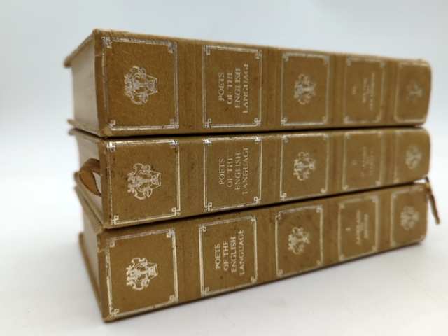 3x Poets of the English Language volumes 1, 2, 3, W H Auden by W H Auden & Norman Holmes Pearson