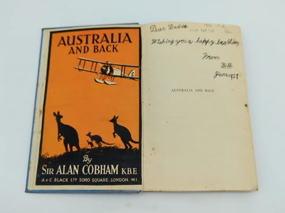 Australia and Back by Sir Alan Cobham (Hardcover) 1st Edition Aviation Book by Sir Alan Cobham