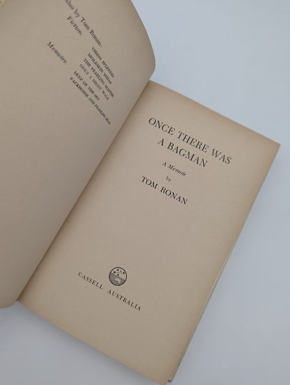 Once There was a Bagman by Tom Ronan (Hardcover, 1966) 1st Edition, Memoir by Tom Ronan