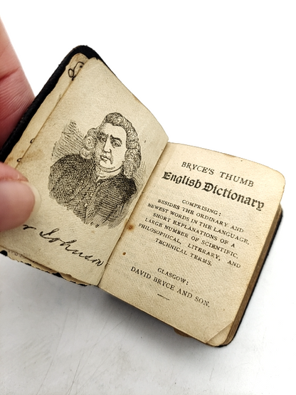 Bryce's Thumb English Dictionary by David Bryce (Leather, 1894) Reference by David Bryce