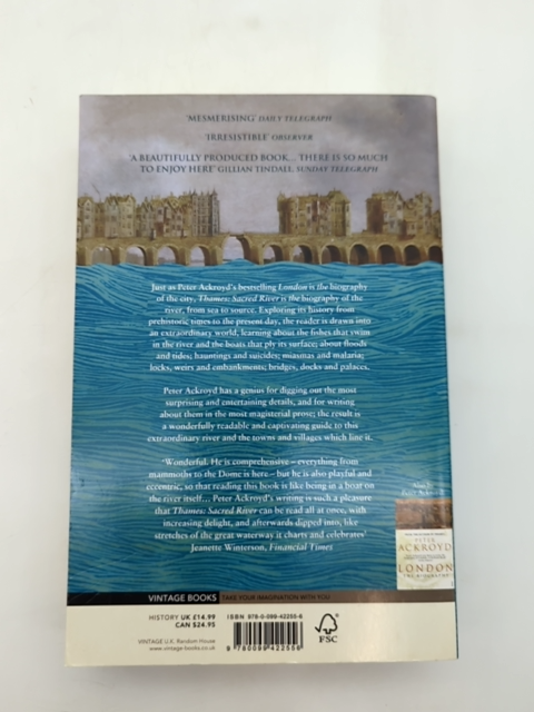 Thames: Sacred River by Peter Ackroyd (Paperback, 2008) River by Peter Ackroyd