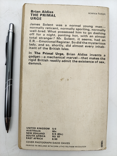 Primal Urge by Brian W. Aldiss (Paperback, 1967) Science Fiction novel by Brian W. Aldiss