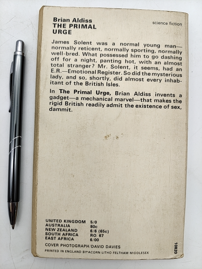 Primal Urge by Brian W. Aldiss (Paperback, 1967) Science Fiction novel by Brian W. Aldiss