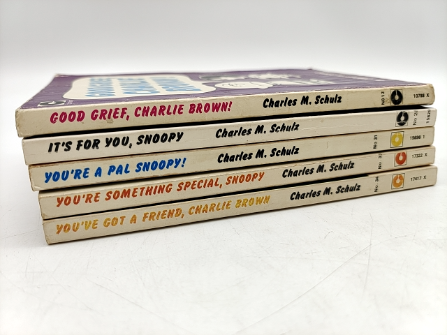 Charles M Schulz Paperback Bundle 5x Charlie Brown Snoopy Vintage Paperbacks by Charles M Schulz