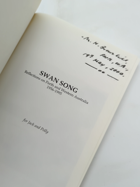 Swan Song Reflections by George Seddon (Paperback, 1996) 1st Edition by George Seddon