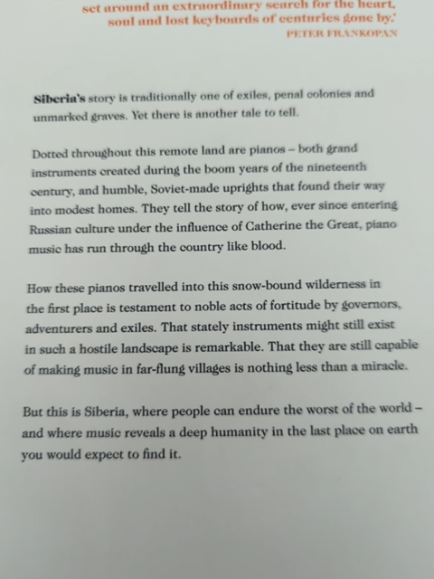 The Lost Pianos of Siberia: A far-flung search for Russia's remarkable survivors by Sophy Roberts