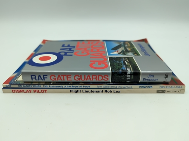 4x RAF books and magazines incl. RAF Gate Guards by Jim Simpson, Airforce by Various Authors