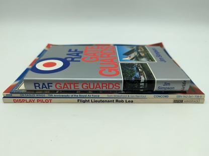 4x RAF books and magazines incl. RAF Gate Guards by Jim Simpson, Airforce by Various Authors