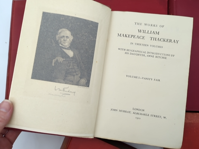 The Works Of William Makepeace Thackeray 1920, 8 Volumes, Antiquarian Books by William Thackeray