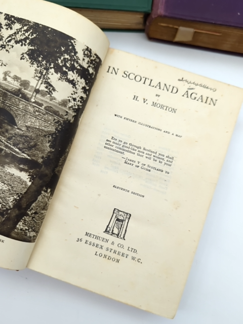 3x H V Morton Books: In Search of Ireland, Scotland & In Scotland Again by H V Morton