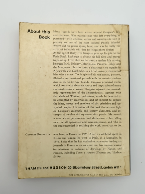 Gauguin by Georges Boudaille (Paperback, 1964) Art History by Georges Boudaille