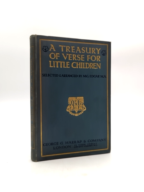 Treasury Of Verse For Little Children by M G Edgar (Cloth, 1908) Children's by M G Edgar