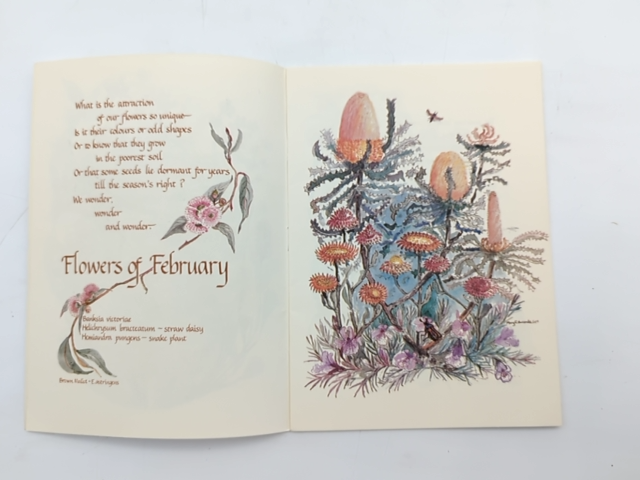 King's Park Our Precious Heritage, Mary Edwards, Painting & Verse 1985 SIGNED by Mary Edwards