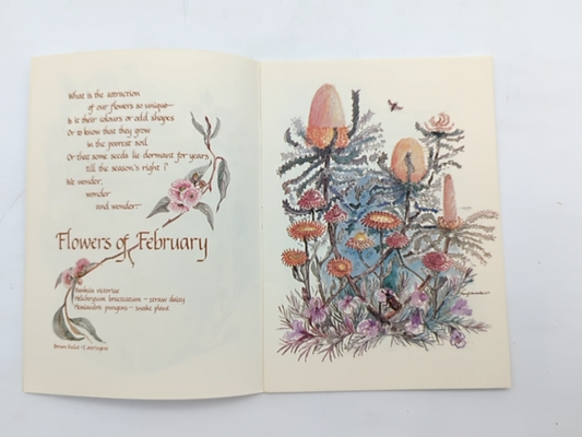 King's Park Our Precious Heritage, Mary Edwards, Painting & Verse 1985 SIGNED by Mary Edwards