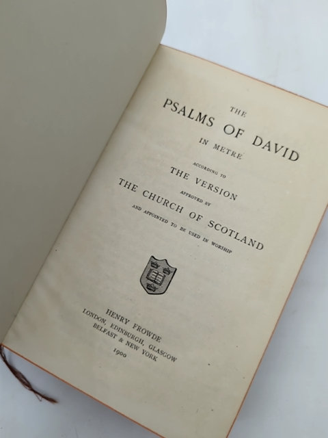 The Psalms Of David In Metre by The Church of Scotland (Leather, 1900) by The Church Of Scotland