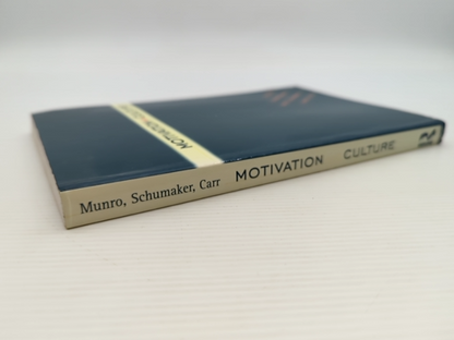 Motivation And Culture by John F. Schumaker Donald Munro, Cultural Studies by Stuart C. Carr