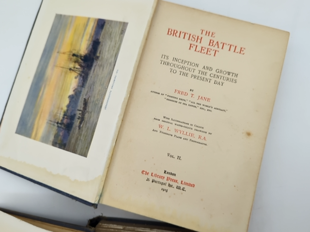 The British Battle Fleet Fred T Jane 2 Vol Naval History by Fred T Jane