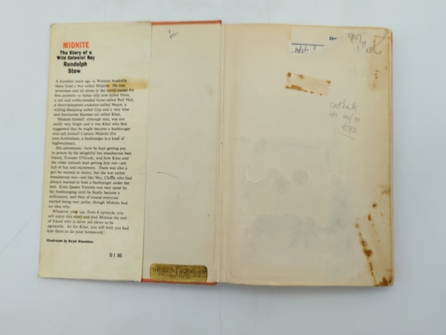 Midnite: The Story Of Wild Colonial Boy by Randolph Stow, Hardcover 1967 1st Ed by Randolph Stow