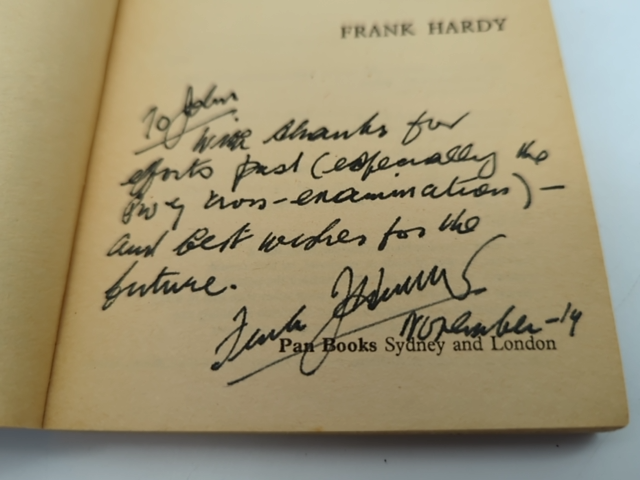 Who Shot George Kirkland by Frank Hardy (Paperback) SIGNED, Fiction Novel by Frank Hardy