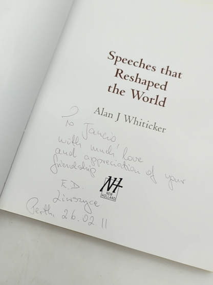 Speeches That Reshaped The World by Alan J. Whiticker (Hardcover, 2009) Speeches by Whiticker Alan J