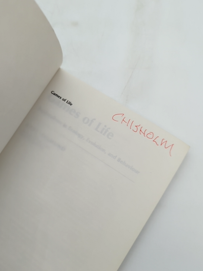 Games Of Life: Explorations In Ecology, Evolution, And Behaviour by Karl Sigmund by Karl Sigmund