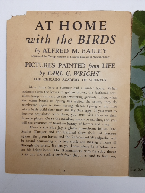 At Home With the Birds: A Book on Nesting Habits by Alfred M Bailey, Ornithology by Alfred M Bailey